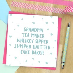 Personalised Card For Granny