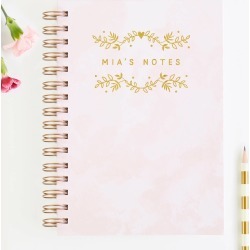Personalised Notes Notebook Foil