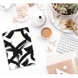Paint Splash A6 Gold Foil Notebook