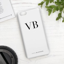 Personalised White Monogram Mobile Phone Case