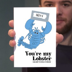 'Lobster' Personalised Valentine's Day Scratch Card