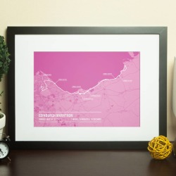 Personalised Edinburgh Marathon Poster