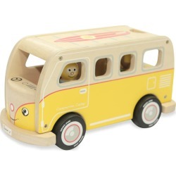 Classic Iconic Yellow Camper Van Wooden Toy
