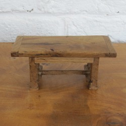 Jacobean Style Dolls House Mini Chunky Oak Medium Table