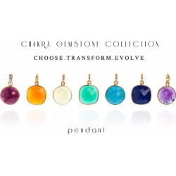 18 Ct Gold Vermeil Seven Chakra Pendant Gift Set