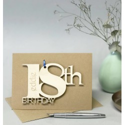 Personalised 18th Birthday Card