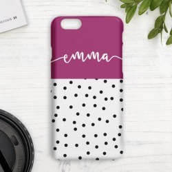 Spotty Personalised Mobile Phone Cover