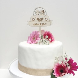 Personalised Car Wedding Cake Topper