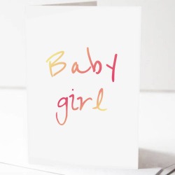 Baby Girl Card