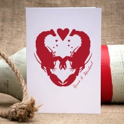 Lobster Love Personalised Card
