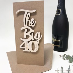 Personalised Big 40 Birthday Card