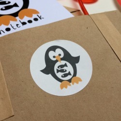 Penguin And Fish Stickers