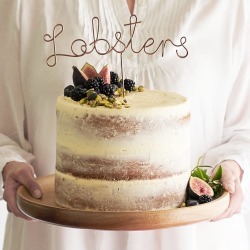 Lobsters Wire Wedding Cake Topper