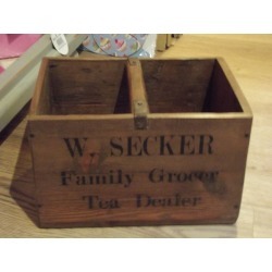 Vintage Advertising Wooden Crate