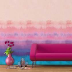 Rainbow Watercolour Self Adhesive Wallpaper