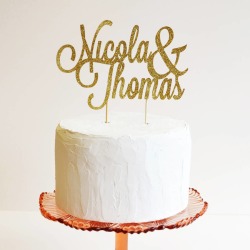 Personalised Name Wedding Cake Topper