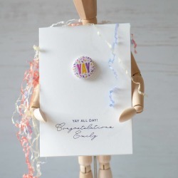 Yay All Day Congratulations Personalised Card
