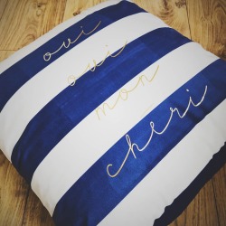 Nautical Stripe Personalised Cushion