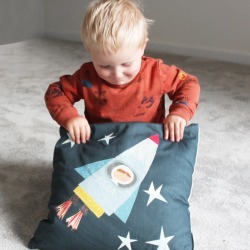 Personalised Space Boy Cushion