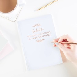 Motivational Personalised Foil Notebook