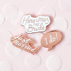 Wedding Enamel Pin Set