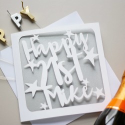 Personalised 21st Birthday Card