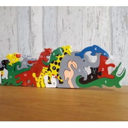 Jungle Animal / Number Jigsaw