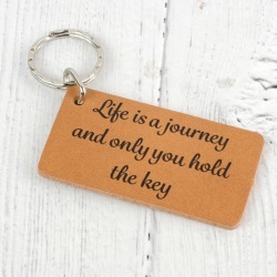 Personalised Leather Key Ring