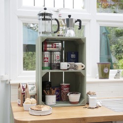 Wooden Crate With One Shelf