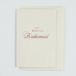 Bridesmaid Greetings Card