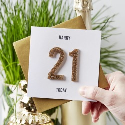 Personalised 21st Birthday Card