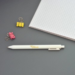 Personalised Ornate Calligraphy Gold Foil Name Pen