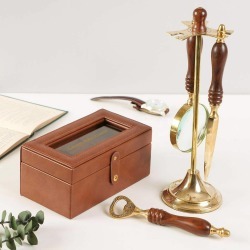 Gentleman's Luxury Watch Box And Desk Accessories