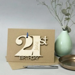 Personalised 21st Birthday Card