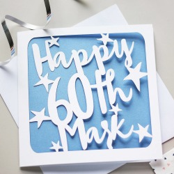 Personalised 60th Birthday Card