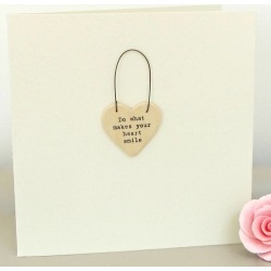 Handmade 'Smile' Greetings Card