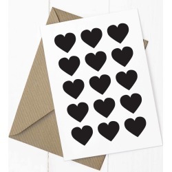 Hearts A6 Greetings Card