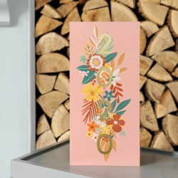 Personalised Gold Foil Floral Year Sign