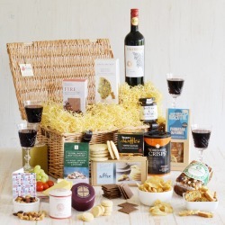 Connoisseur's Wine And Cheese Basket