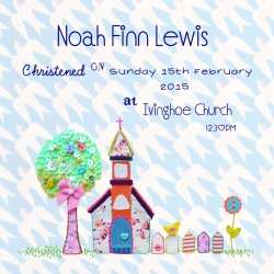 Personalised Christening, Baptism Boy Card