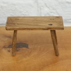 Jacobean Style Dolls House Mini Oak Dairy Table