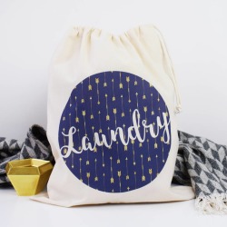 Home And Travel Laundry Bag, Little Arrows