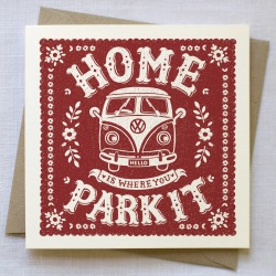 Camper Van Camping Card Camper Van Camping Card