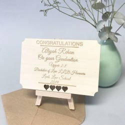 Personalised Card For Graduates