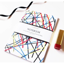 Abstract Art A5 Gold Foil Notebook