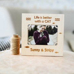 Life Is Better With A Cat Photo Frame
