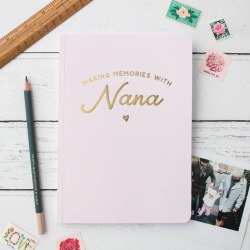 Personalised 'Making Memories' Gold Foil Notebook