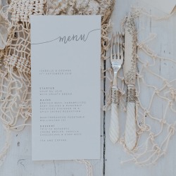 Isabelle Menu Card