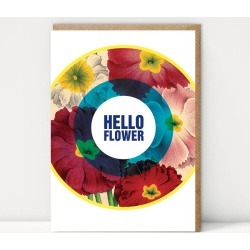 Hello Flower Greetings Card