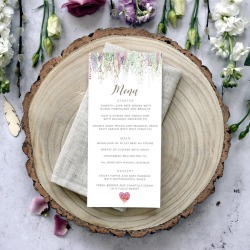 Whimsical Menu Card
